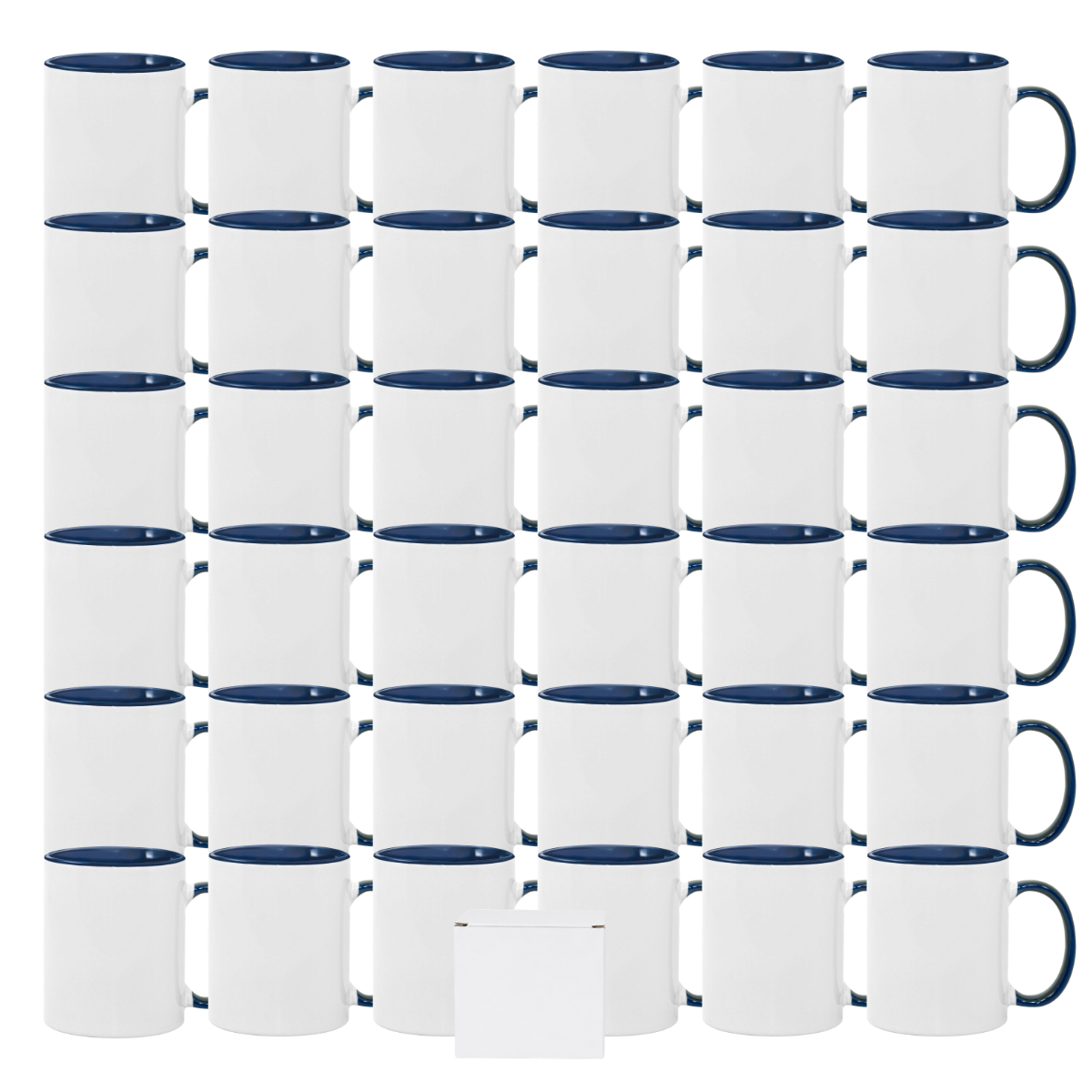 11oz Blue Inner & Handle Sublimation Mug