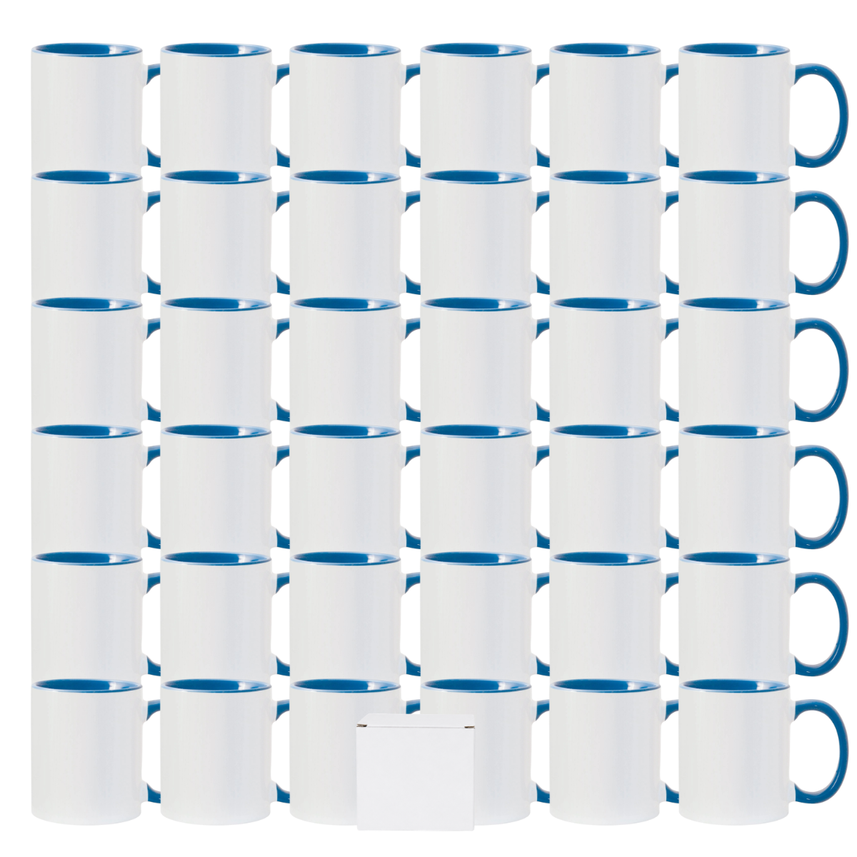 11oz Cambridge Blue Inner & Handle Sublimation Mug