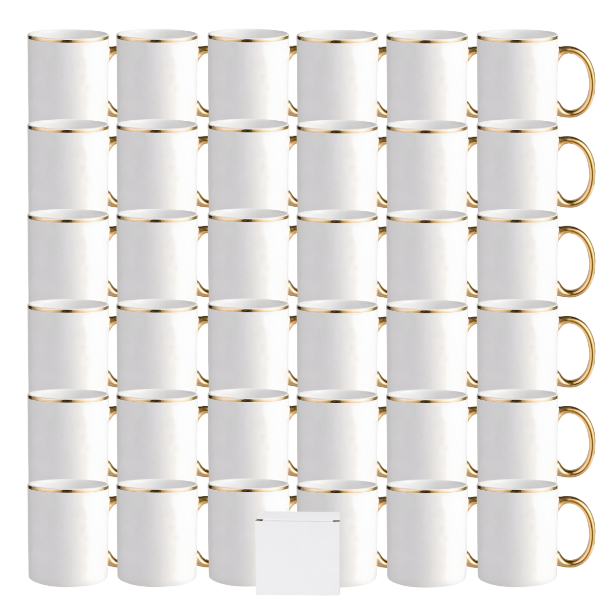 11oz Gold Rim & Handle Sublimation Mug