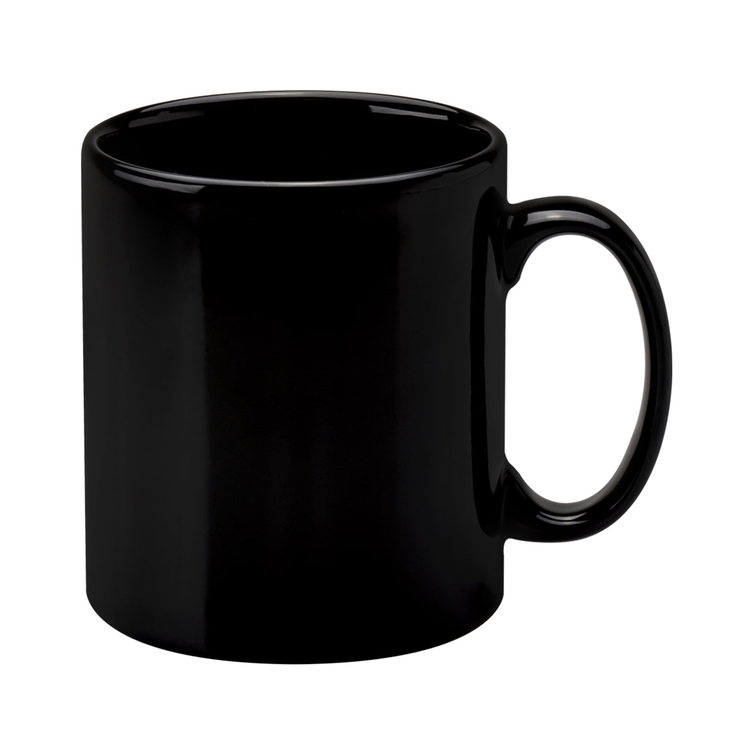 Black Full Coloured Plain Mugs – 36pcs/Carton (No Gift Boxes)