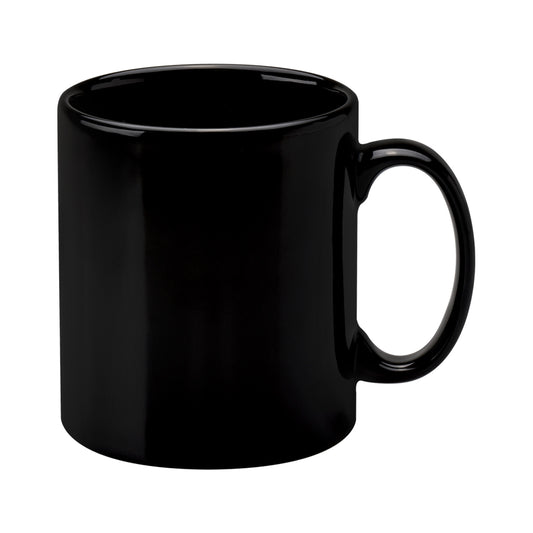 Black Full Coloured Plain Mugs – 36pcs/Carton (No Gift Boxes)