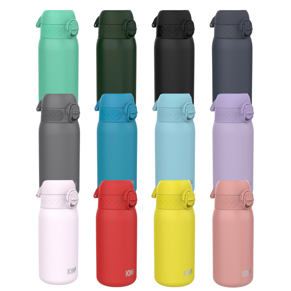 ION8 Stainless Steel 400ml Water Bottle – 24pcs (Carton Quantity)