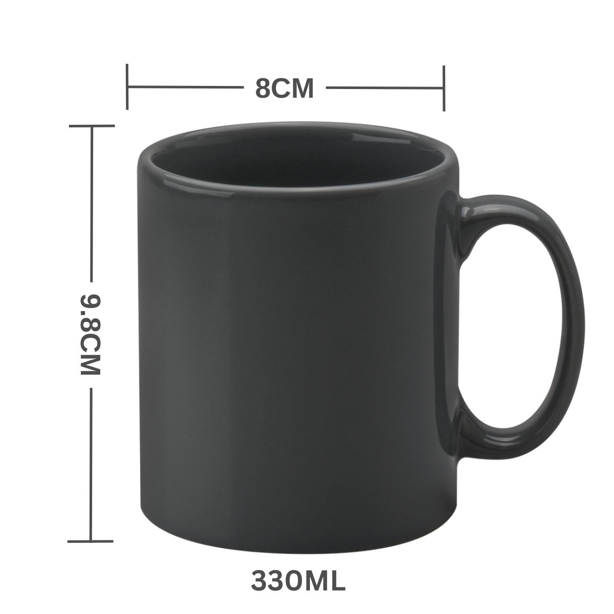 11oz Grey Cambridge Mug