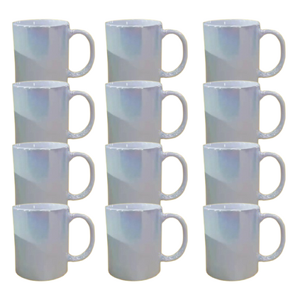 11oz Pearl Iridescent Sublimation Mug – Blank Custom Ceramic + Individual Gift Box