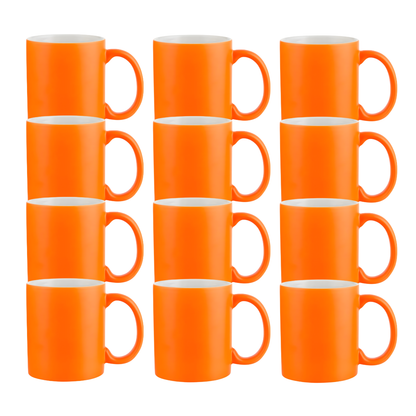 11oz Neon Orange Sublimation Mug