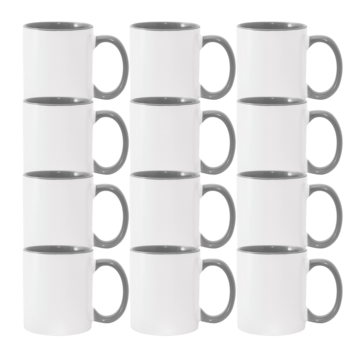 11oz Grey Inner & Handle Sublimation Mug
