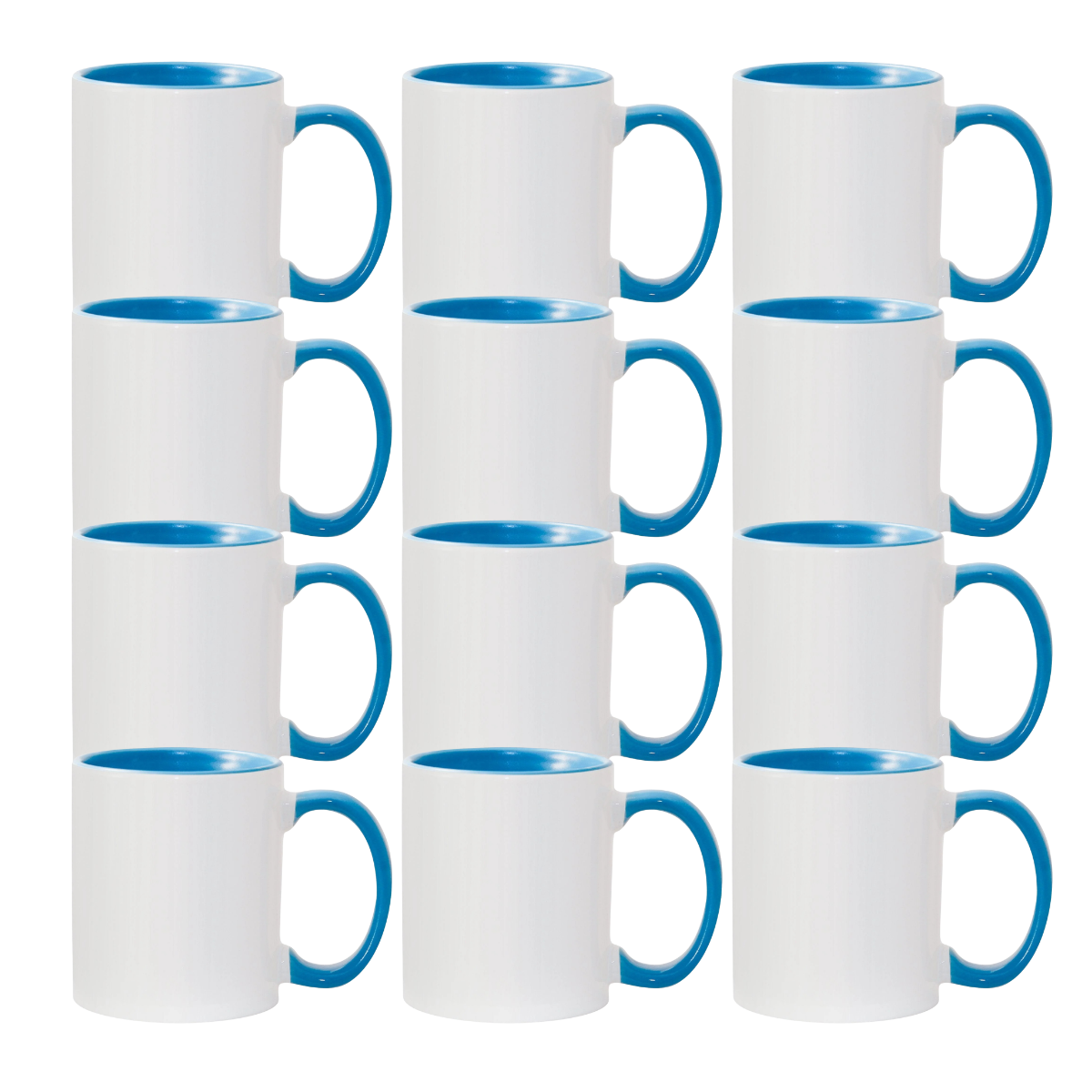 11oz Light Blue Inner & Handle Sublimation Mug