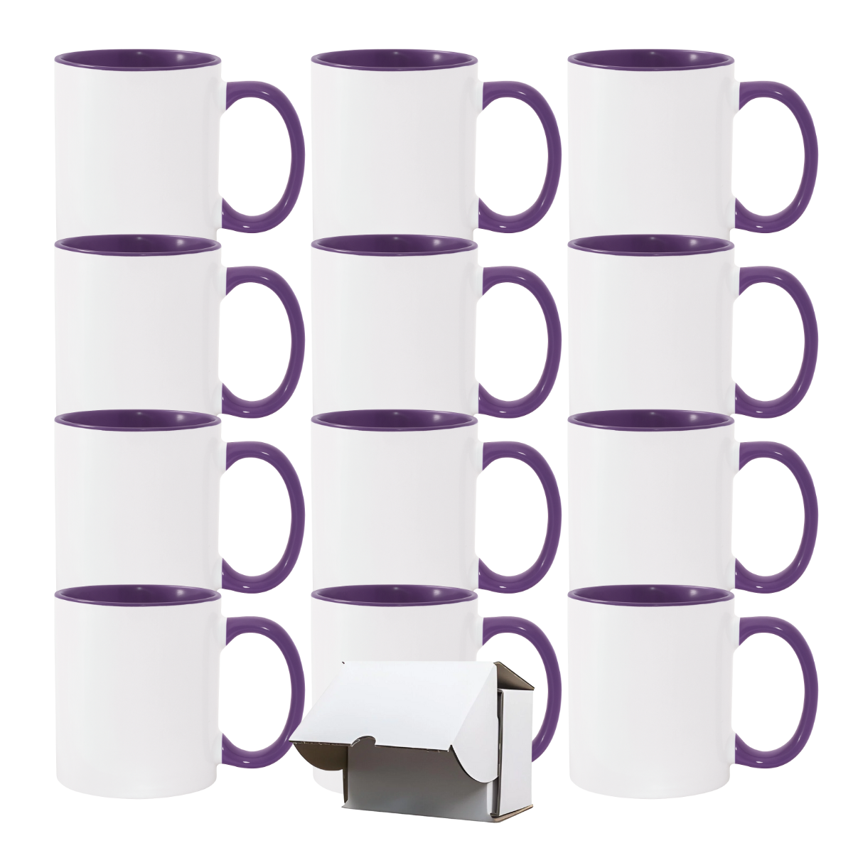 11oz Purple Inner & Handle Sublimation Mug