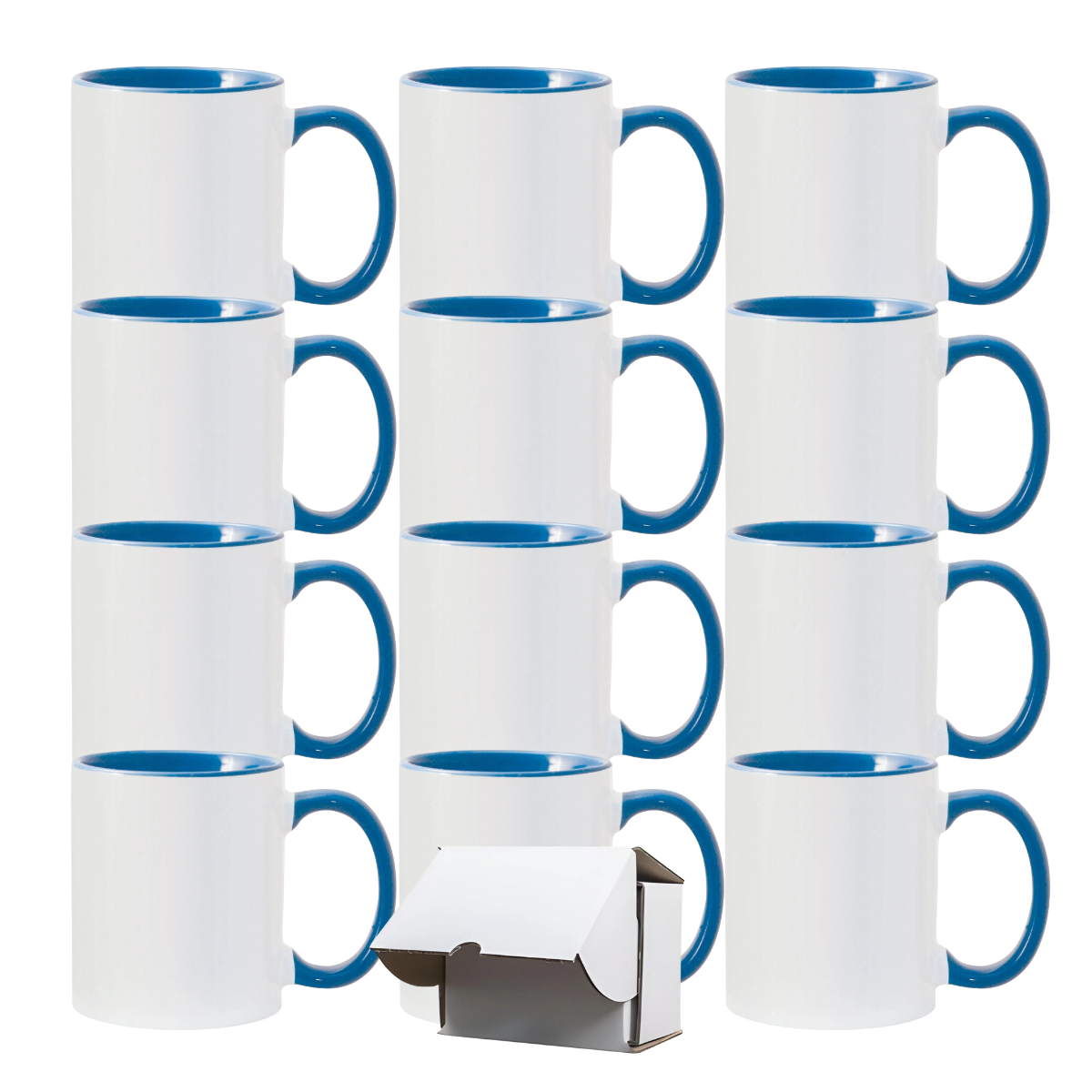 11oz Cambridge Blue Inner & Handle Sublimation Mug