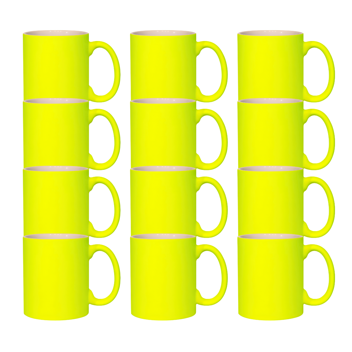 11oz Neon Yellow Sublimation Mug