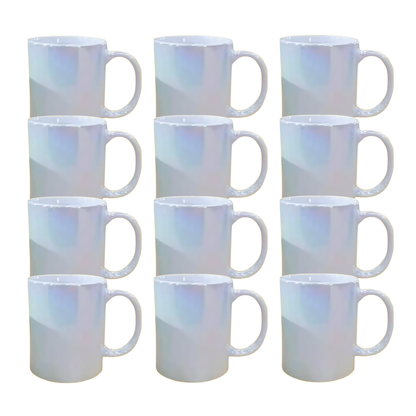 11oz Pearl Iridescent Sublimation Mug