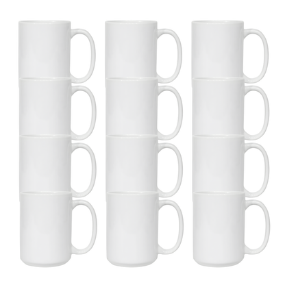 15oz White Custom Ceramic Sublimation Mug + Individual Gift Box