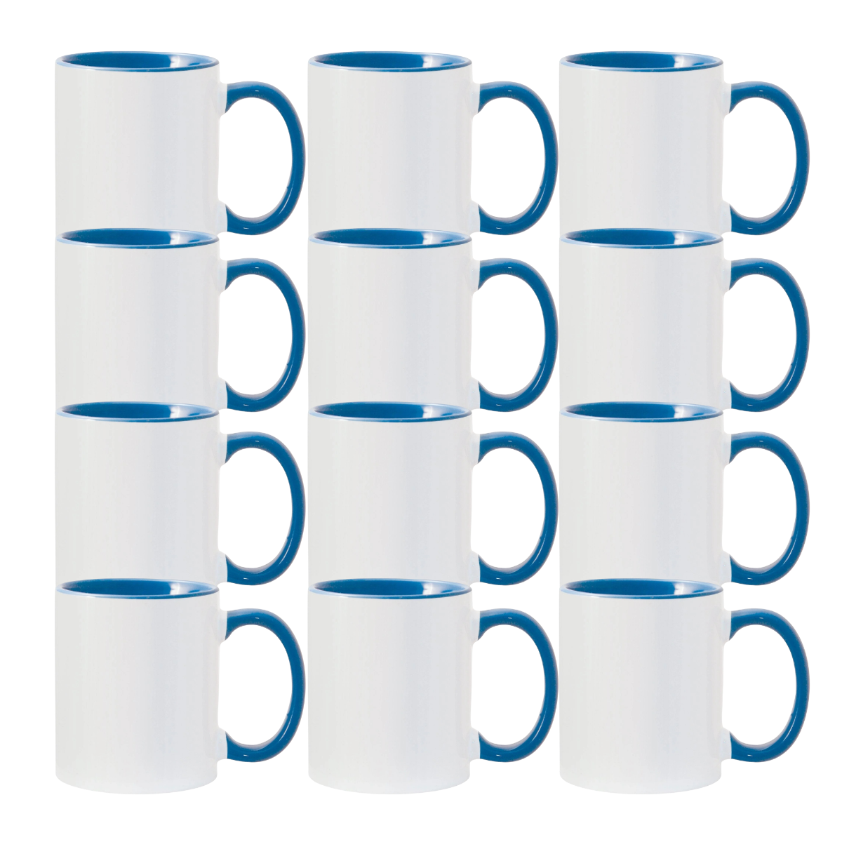 11oz Cambridge Blue Inner & Handle Sublimation Mug