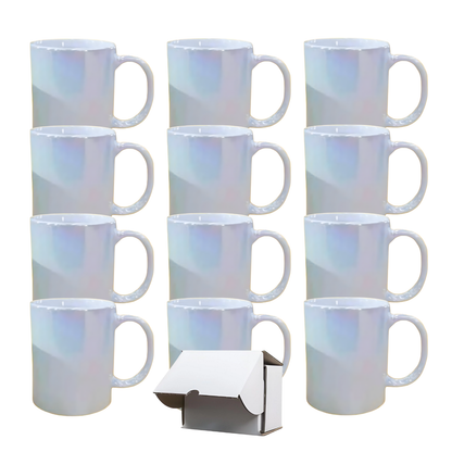 11oz Pearl Iridescent Sublimation Mug