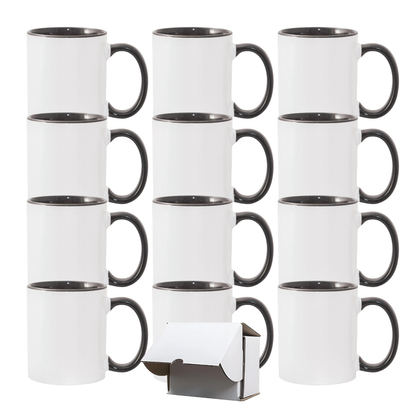 11oz Black Inner & Handle Sublimation Mug