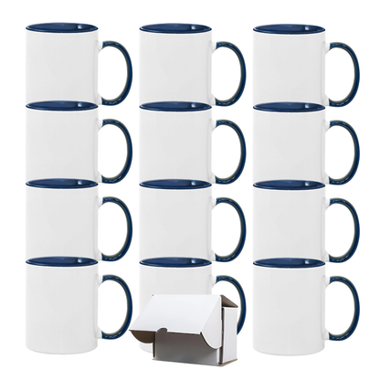 11oz Sublimation Mug – Coloured Inner & Handle