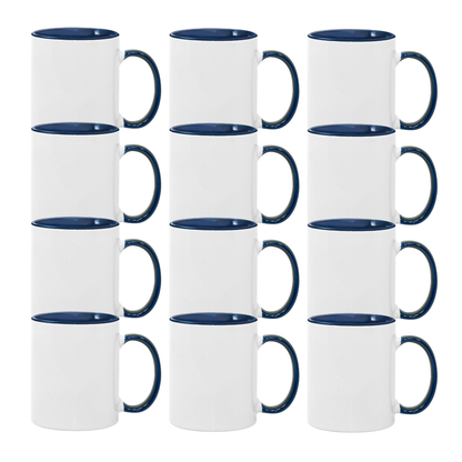 11oz Sublimation Mug – Coloured Inner & Handle