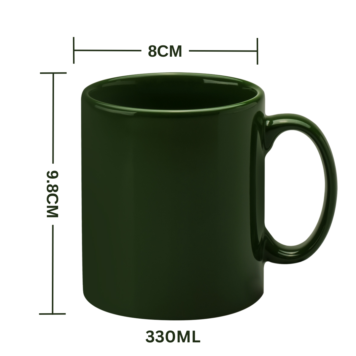 11oz Green Cambridge Mug