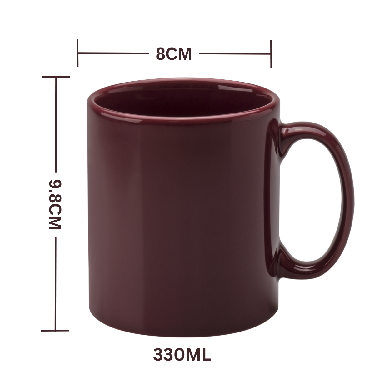 11oz Cranberry Cambridge Mug