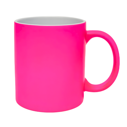 11oz Neon Pink Sublimation Mug