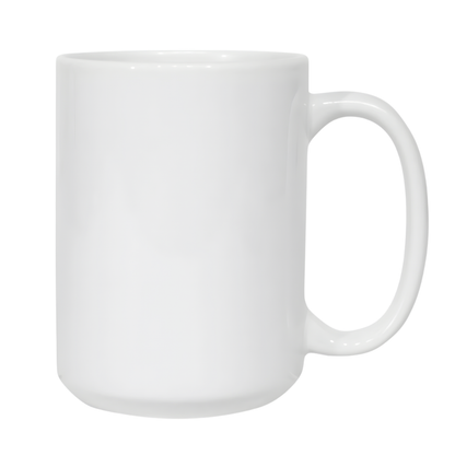 15oz White Custom Ceramic Sublimation Mug + Individual Gift Box