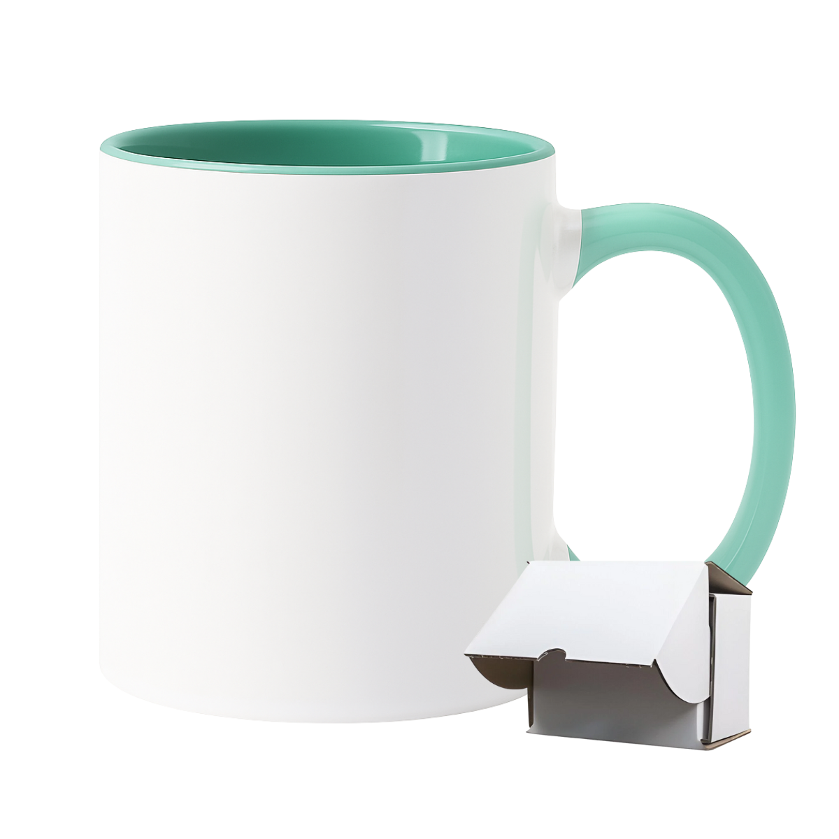 11oz Malachite Green Inner & Handle Sublimation Mug