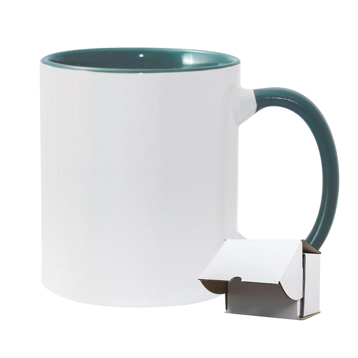 11oz Green Inner & Handle Sublimation Mug
