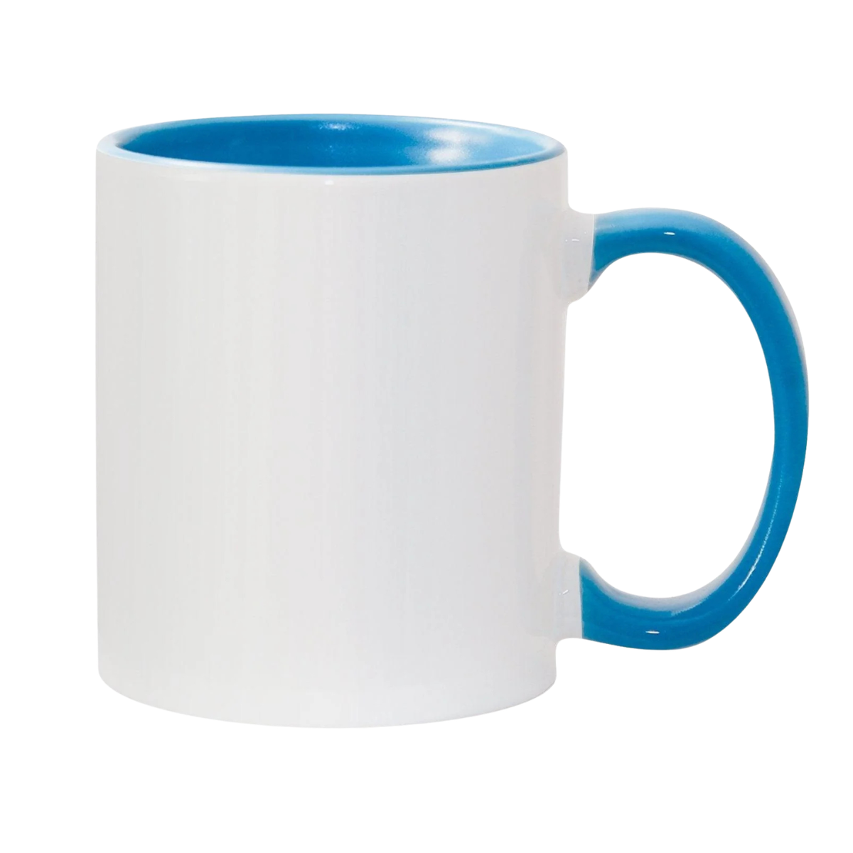 11oz Light Blue Inner & Handle Sublimation Mug