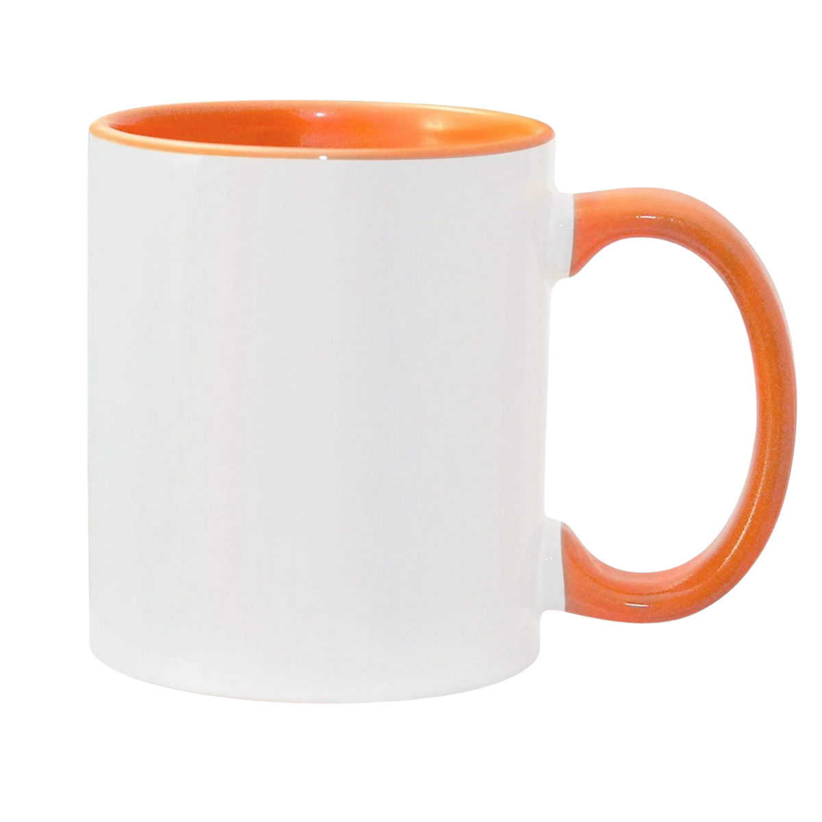 11oz Orange Inner & Handle Sublimation Mug