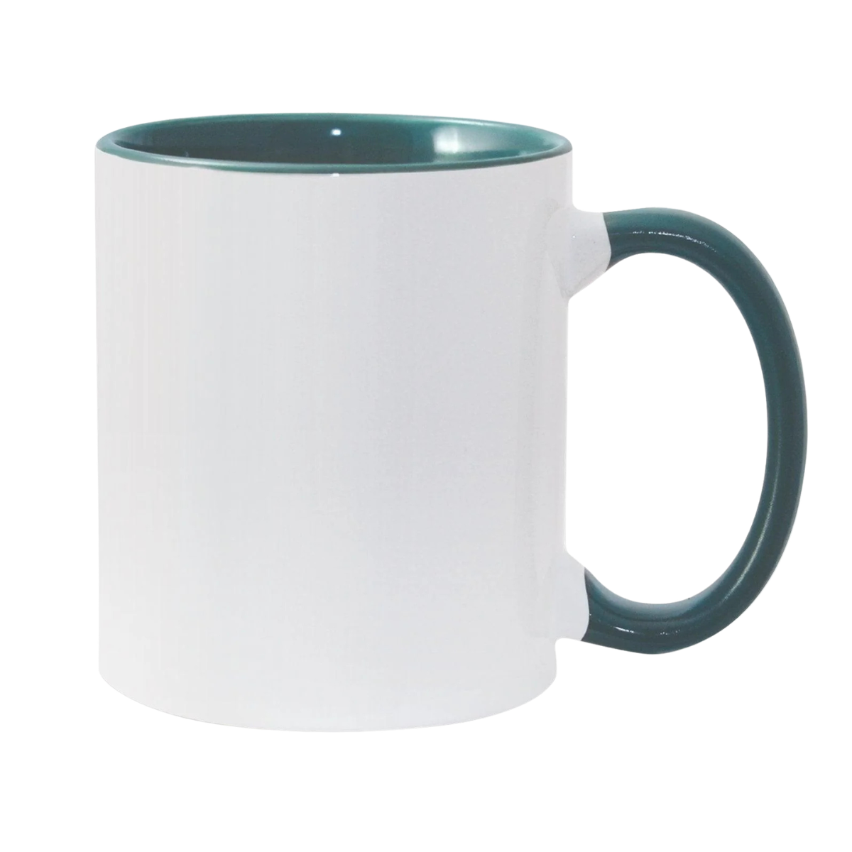 11oz Green Inner & Handle Sublimation Mug