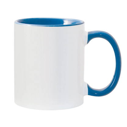 11oz Cambridge Blue Inner & Handle Sublimation Mug