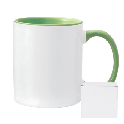 11oz Sublimation Mug – Coloured Inner & Handle