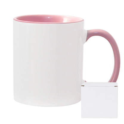 11oz Sublimation Mug – Coloured Inner & Handle