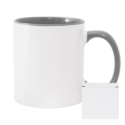 11oz Sublimation Mug – Coloured Inner & Handle