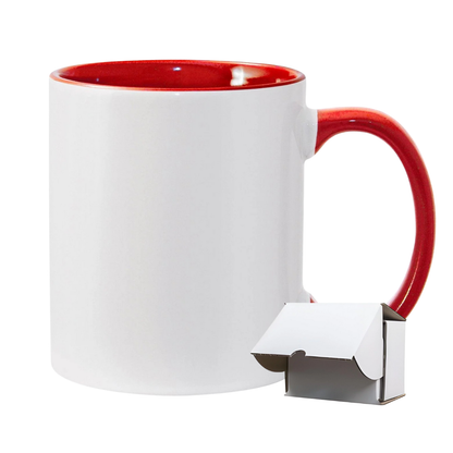 11oz Sublimation Mug – Coloured Inner & Handle