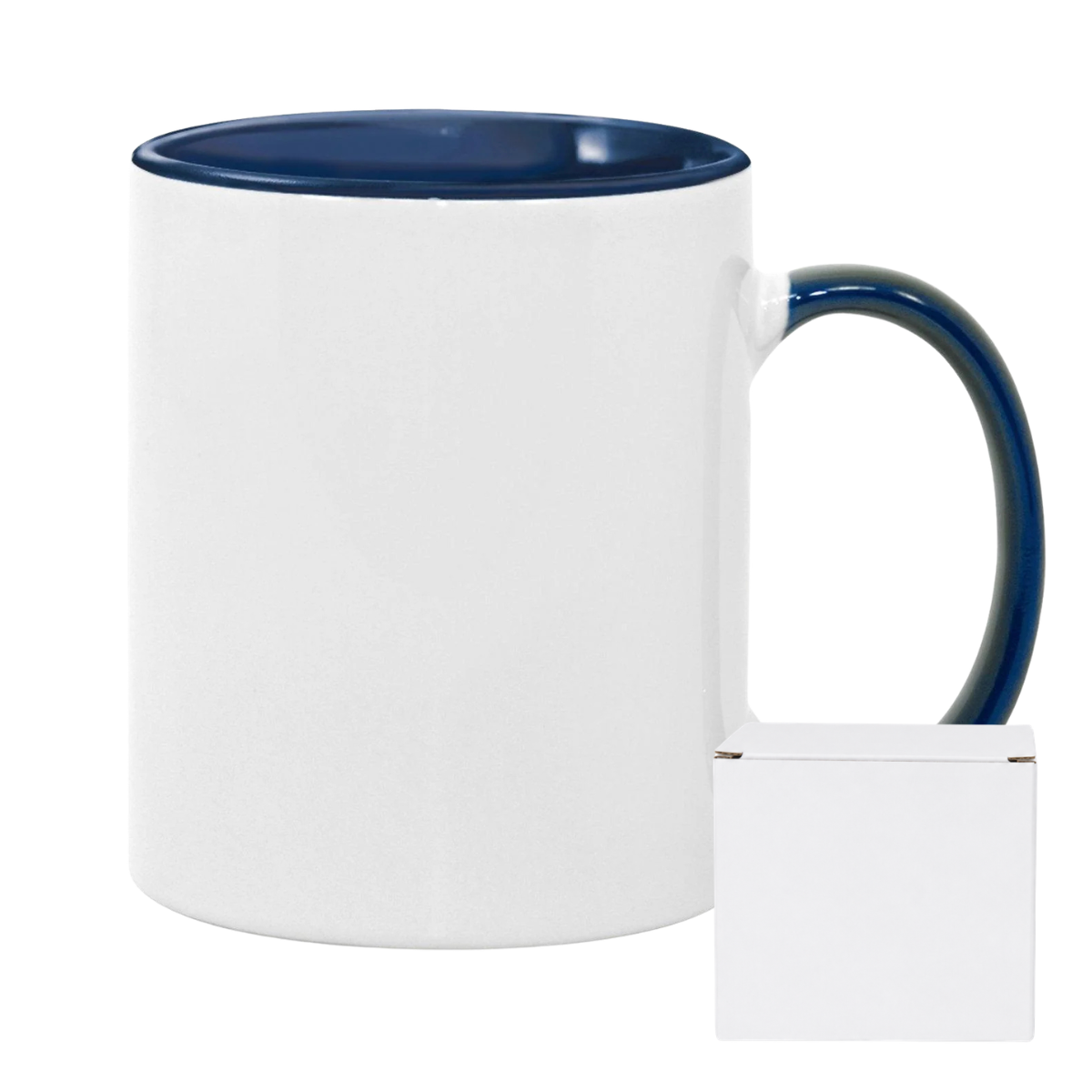 11oz Blue Inner & Handle Sublimation Mug