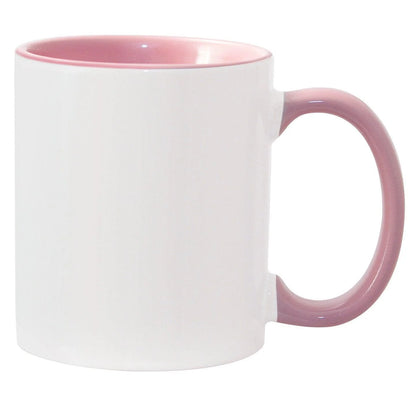 36Pack 11oz Sublimation Mug Set - Colored Inner Rim & Handle (No Gift Box)