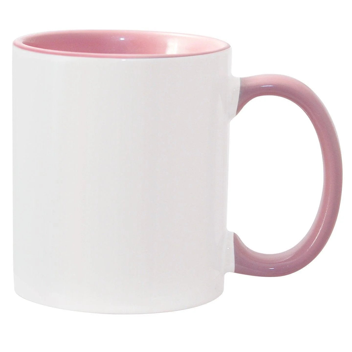 Pink Inner & Handle Custom Sublimation Mug