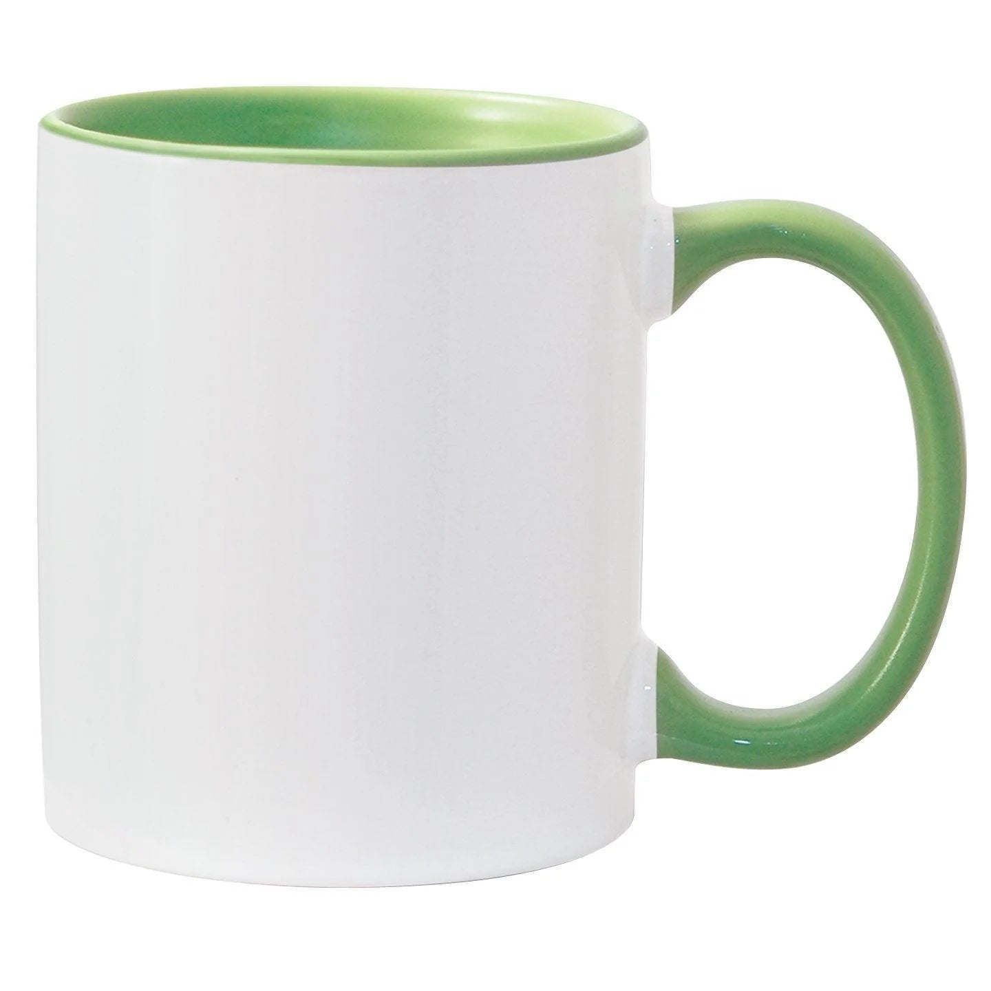 Light Green Inner & Handle Custom Sublimation Mug
