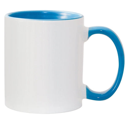 36Pack 11oz Sublimation Mug Set - Colored Inner Rim & Handle (No Gift Box)