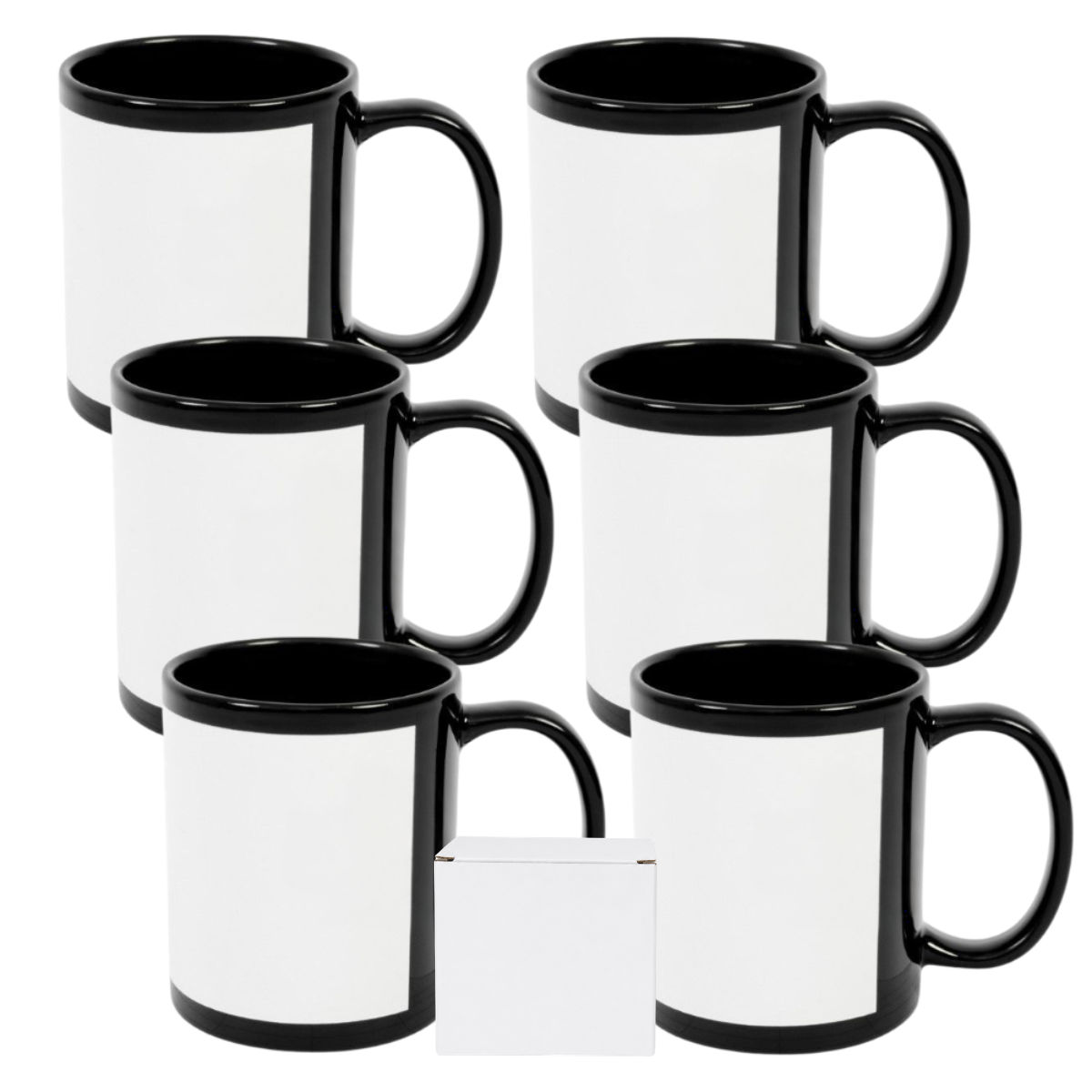 11oz Black Panel Sublimation Mug