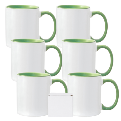 11oz Sublimation Mug – Coloured Inner & Handle