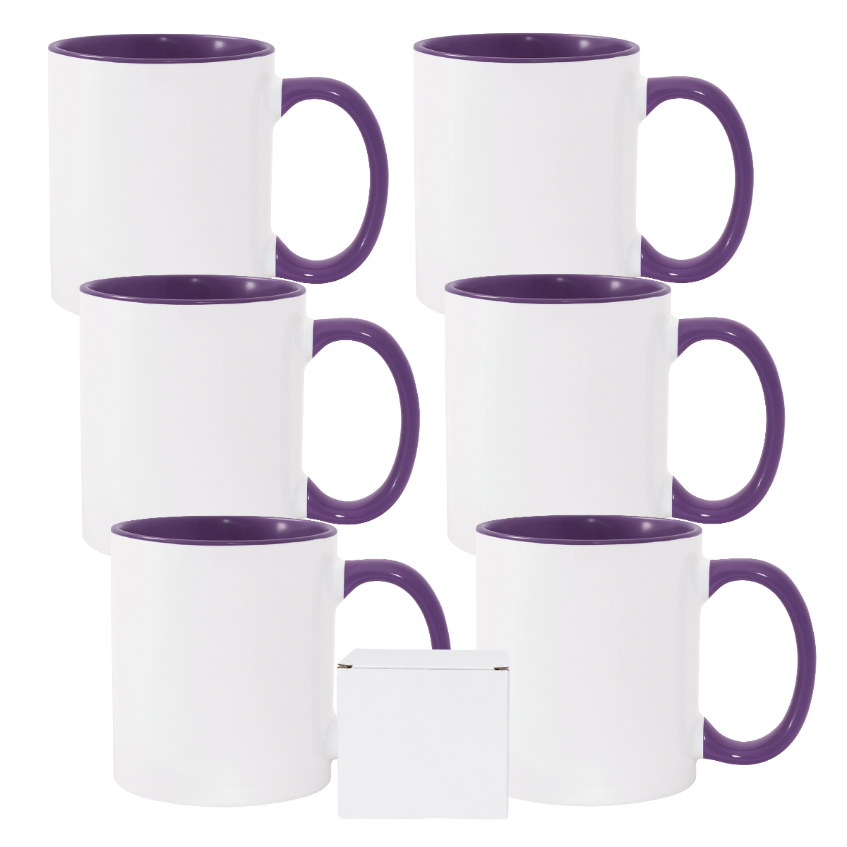 11oz Purple Inner & Handle Sublimation Mug