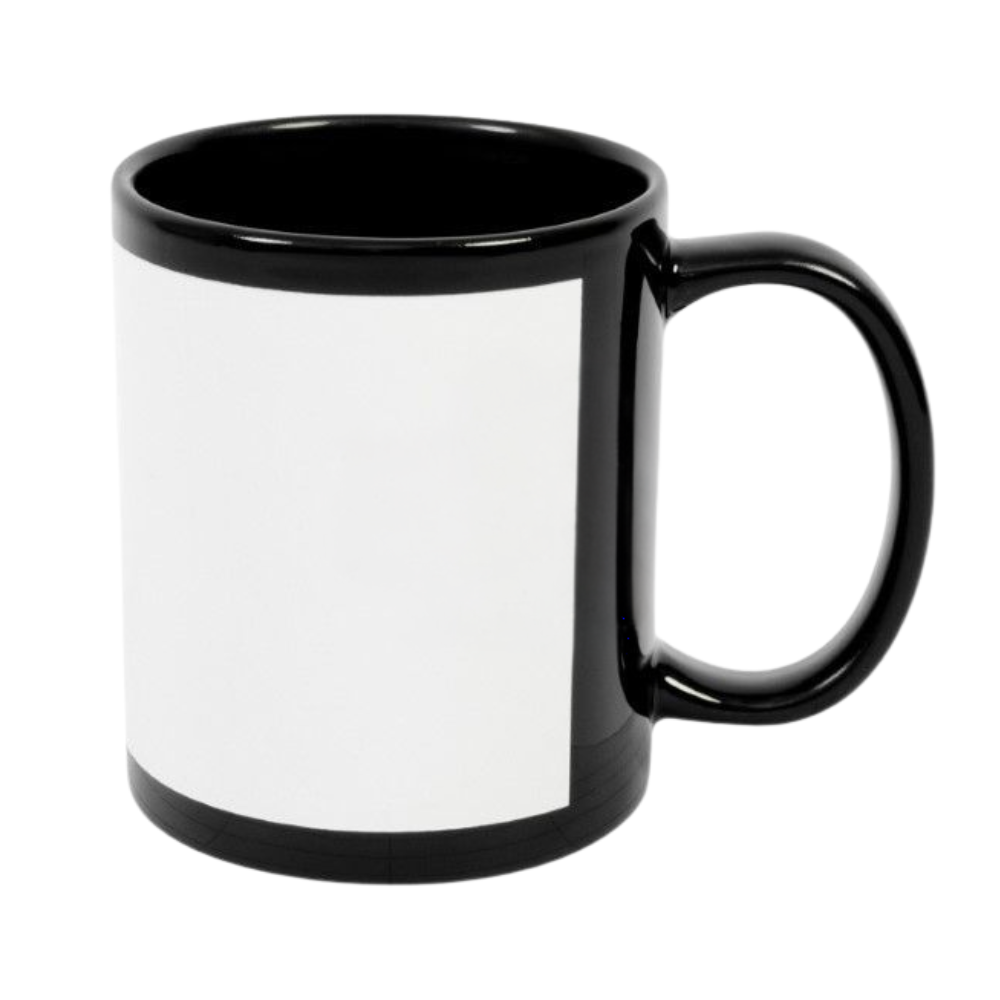 11oz Black Panel Sublimation Mug