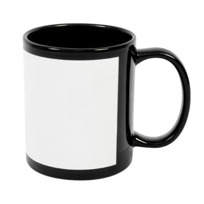 11oz Black Panel Sublimation Mug