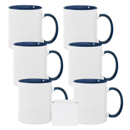 11oz Sublimation Mug – Coloured Inner & Handle