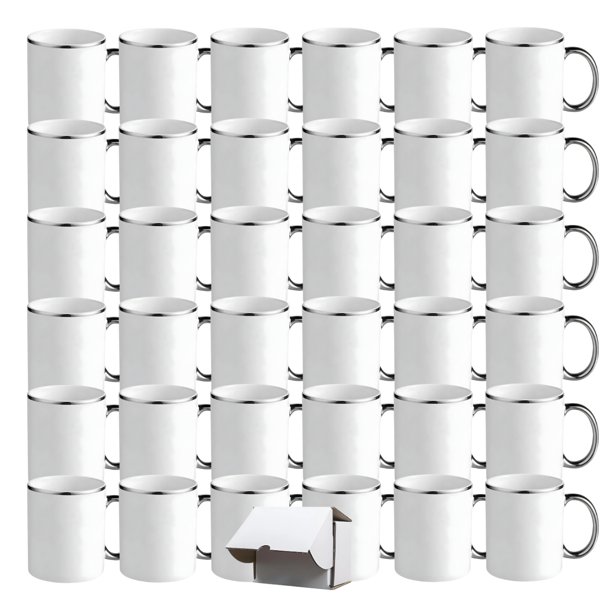 11oz Silver Rim & Handle Sublimation Mug