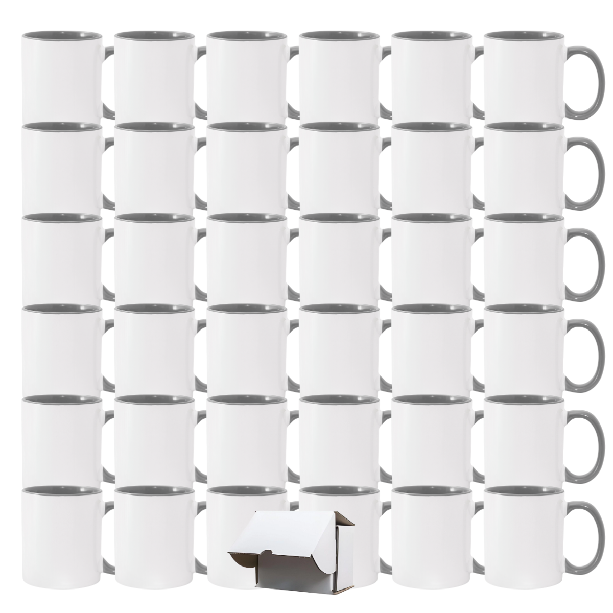 11oz Grey Inner & Handle Sublimation Mug