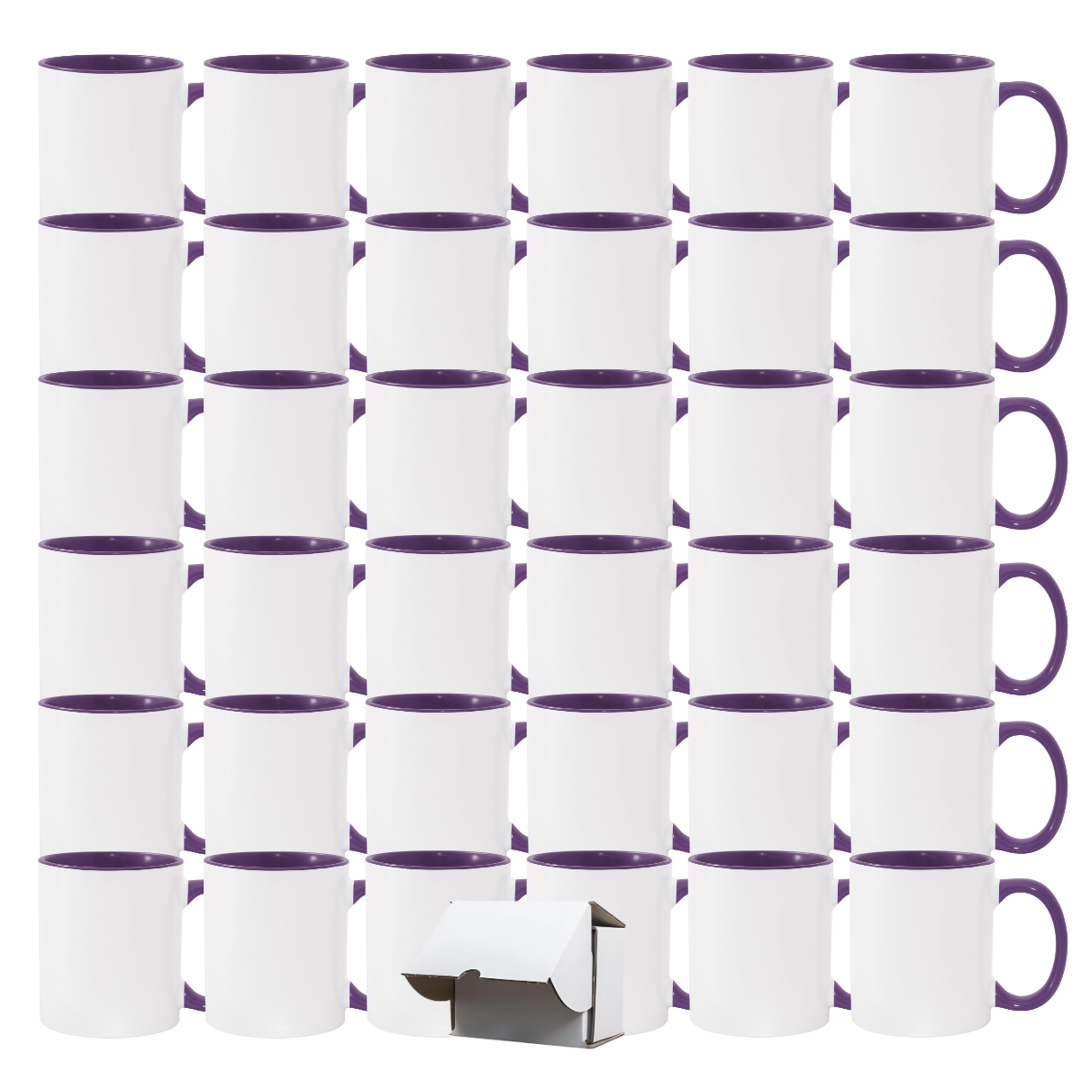 11oz Purple Inner & Handle Sublimation Mug