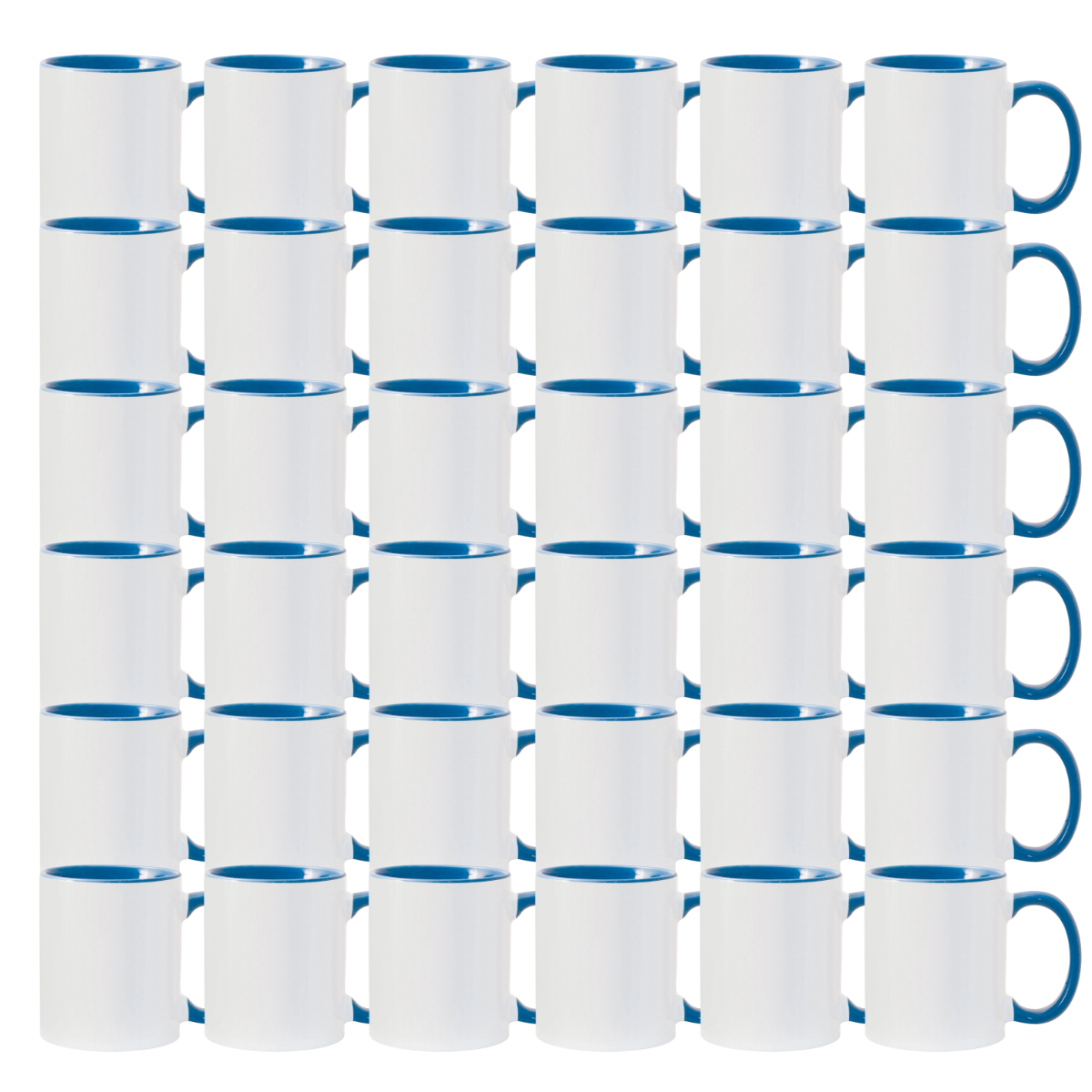11oz Cambridge Blue Inner & Handle Sublimation Mug
